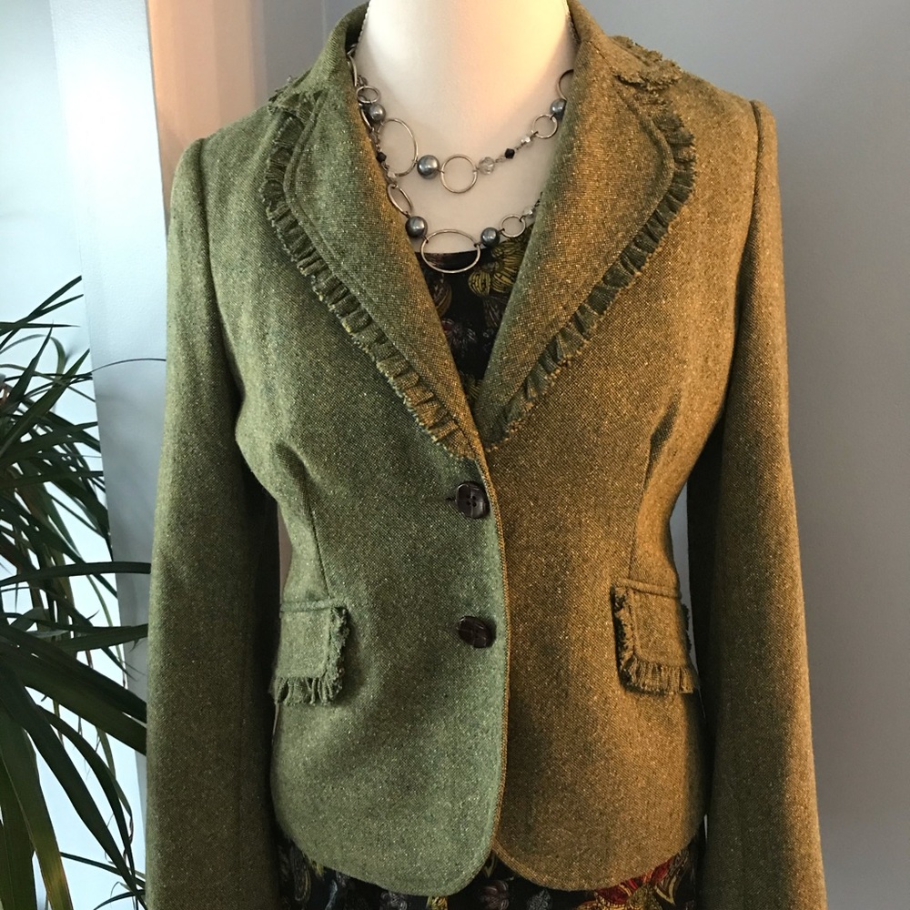 Karen Kane Wool Tweed Blazer 6